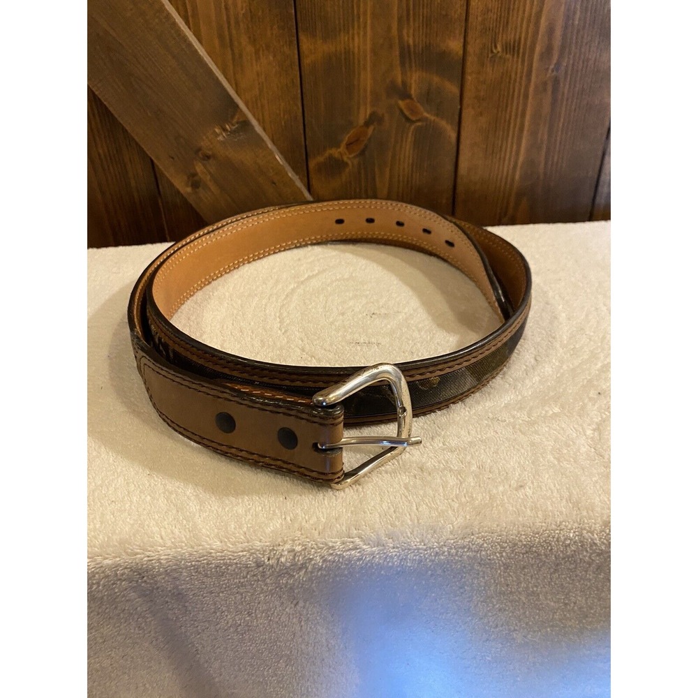 High Quality Camouflage Canvas and Leather Belt Men's size 46